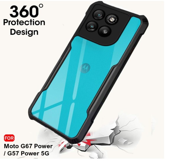 Motorola Moto G67 Power / G57 Power 5G | Camera Protection Module | Hard Back Cover Case_img_3