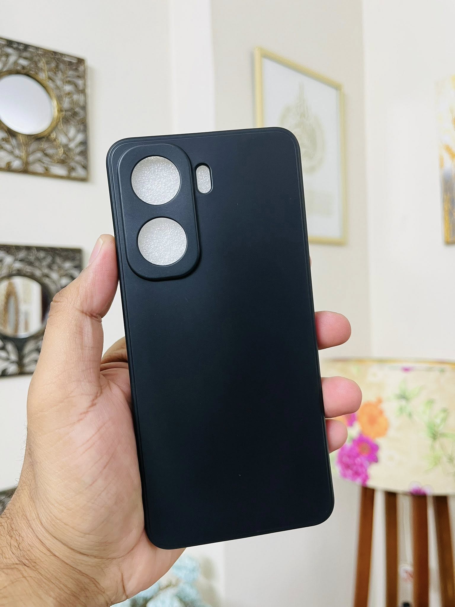 IQOO NEO 11 Back Cover Soft Silicone Phone Case Black Color