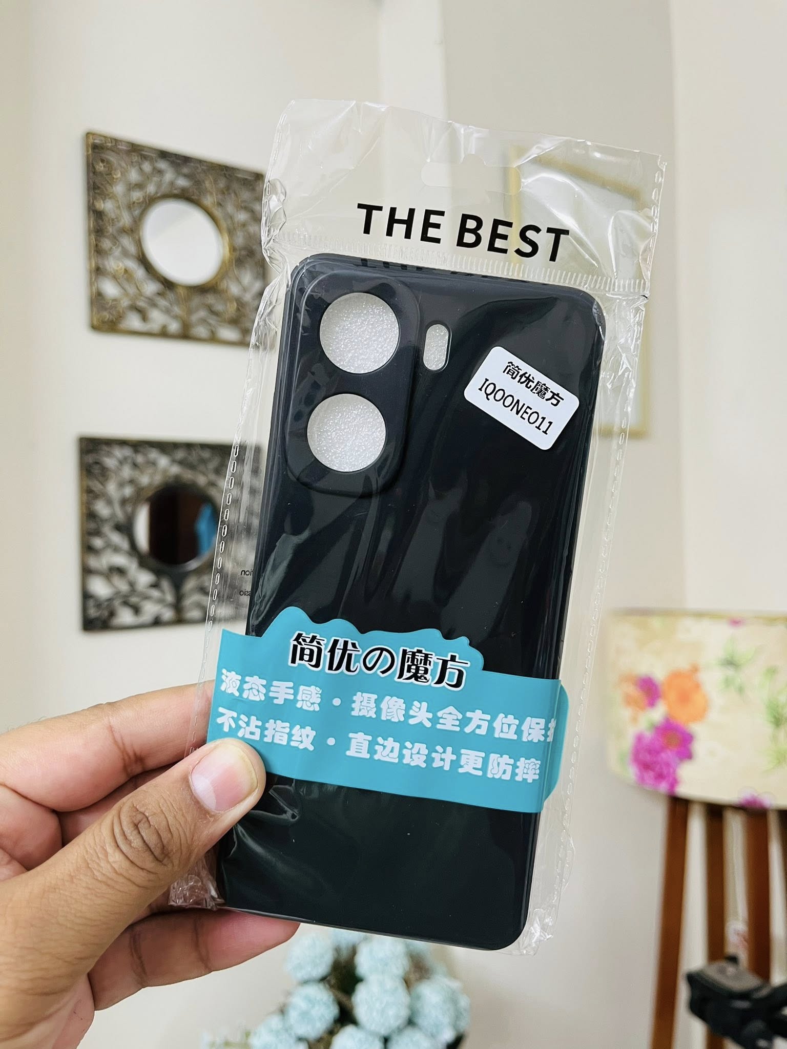 IQOO NEO 11 Back Cover Soft Silicone Phone Case Black Color_img_3