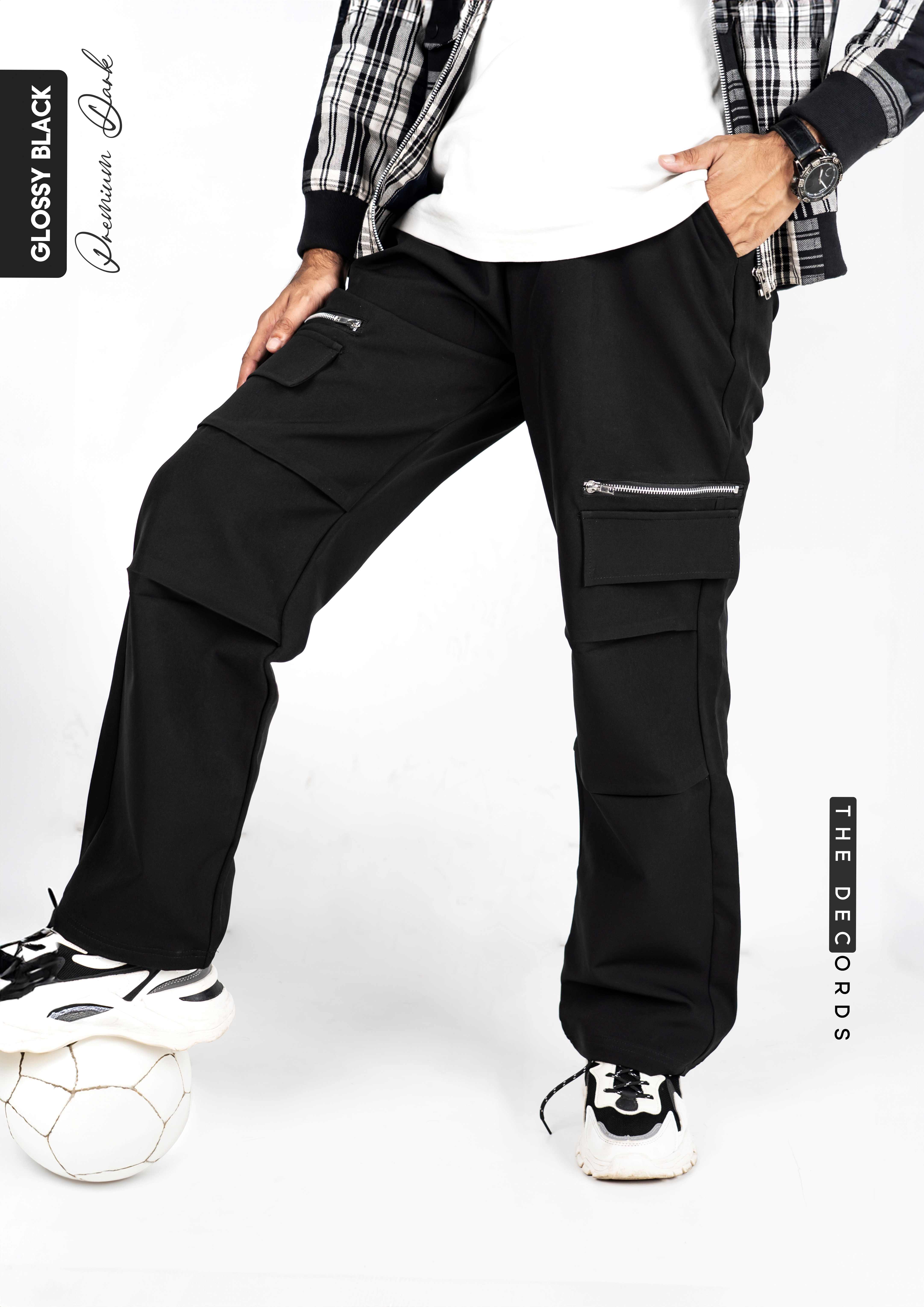 Baggy Cargo Pant (GLOSSY BLACK)_img_2