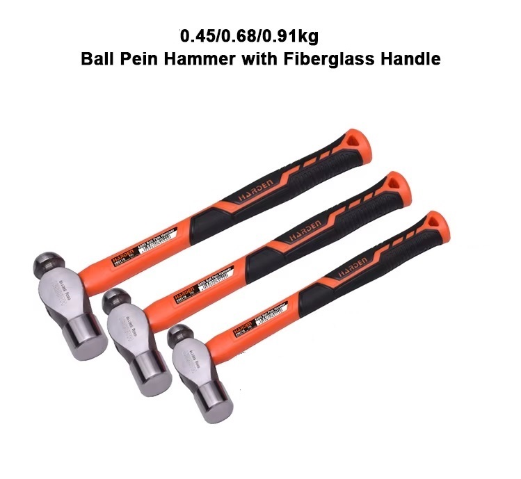 HARDEN Ball Pein Hammer ( 1.0 Lbs | 1.5Lb |  2.0 Lbs ), With Fiberglass Handle; 590114 | 590116 | 590119_img_0