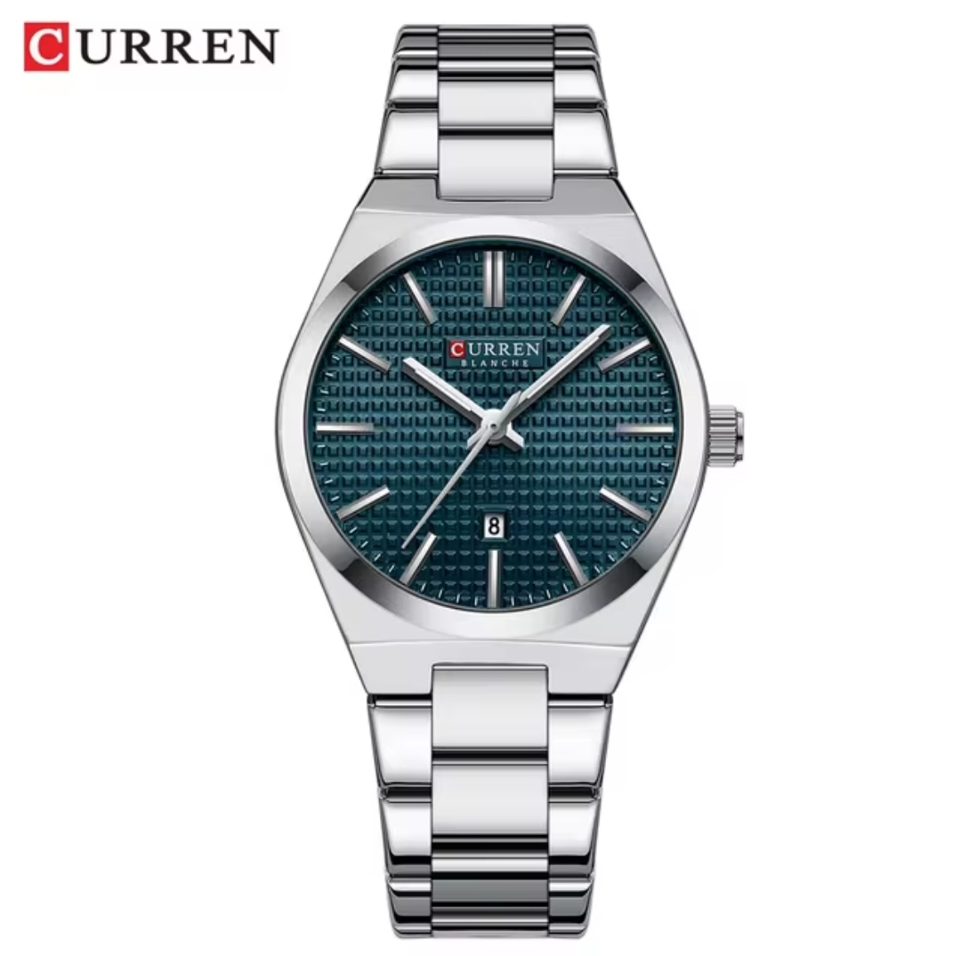 Curren 8439 Ladies Chain Watch- Blue Dial- Silver Bezel- Silver Chain- TF Code CR902CF_img_0