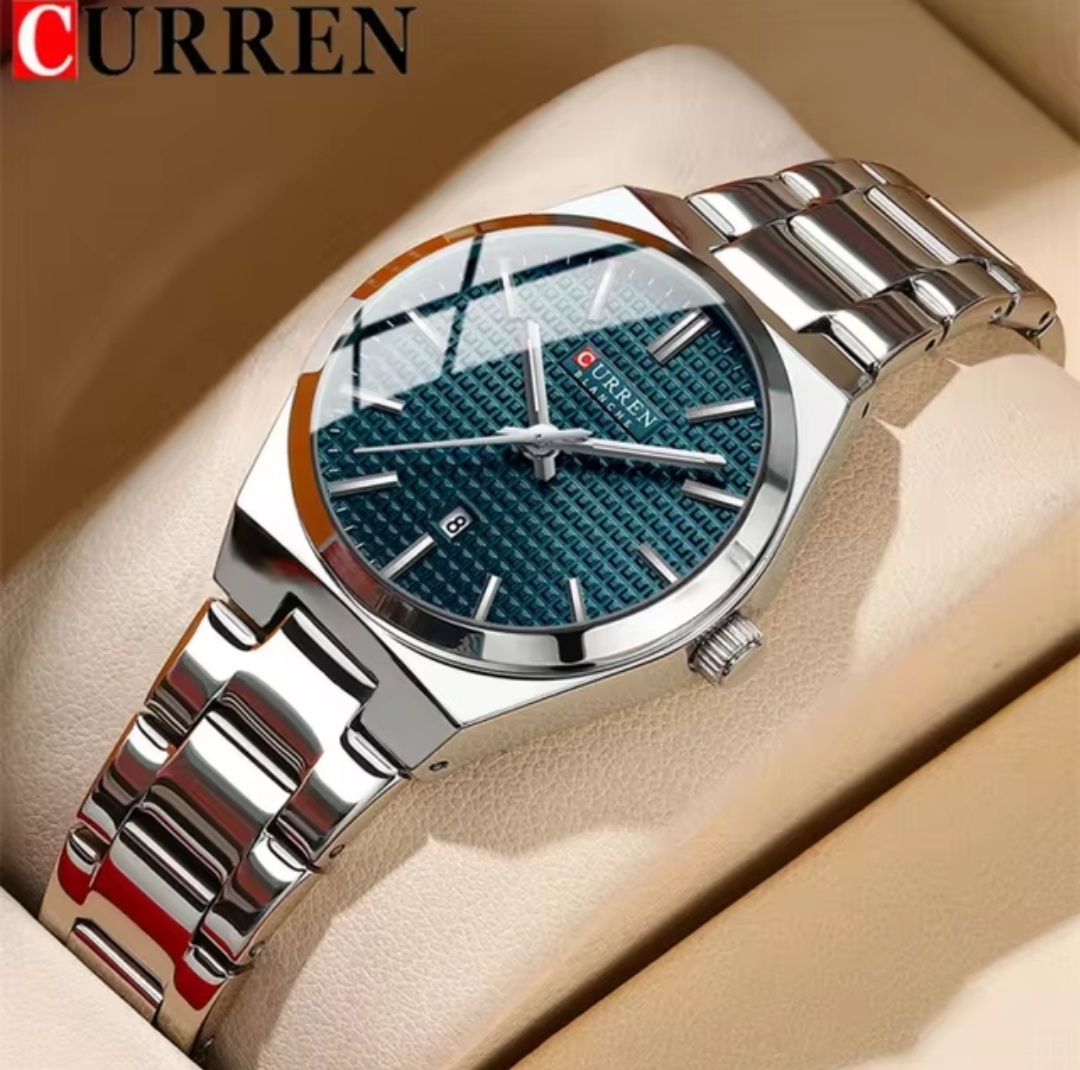 Curren 8439 Ladies Chain Watch- Blue Dial- Silver Bezel- Silver Chain- TF Code CR902CF_img_1