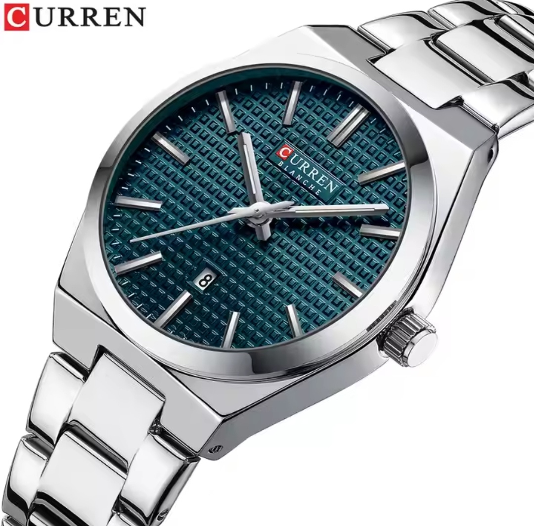 Curren 8439 Ladies Chain Watch- Blue Dial- Silver Bezel- Silver Chain- TF Code CR902CF_img_4