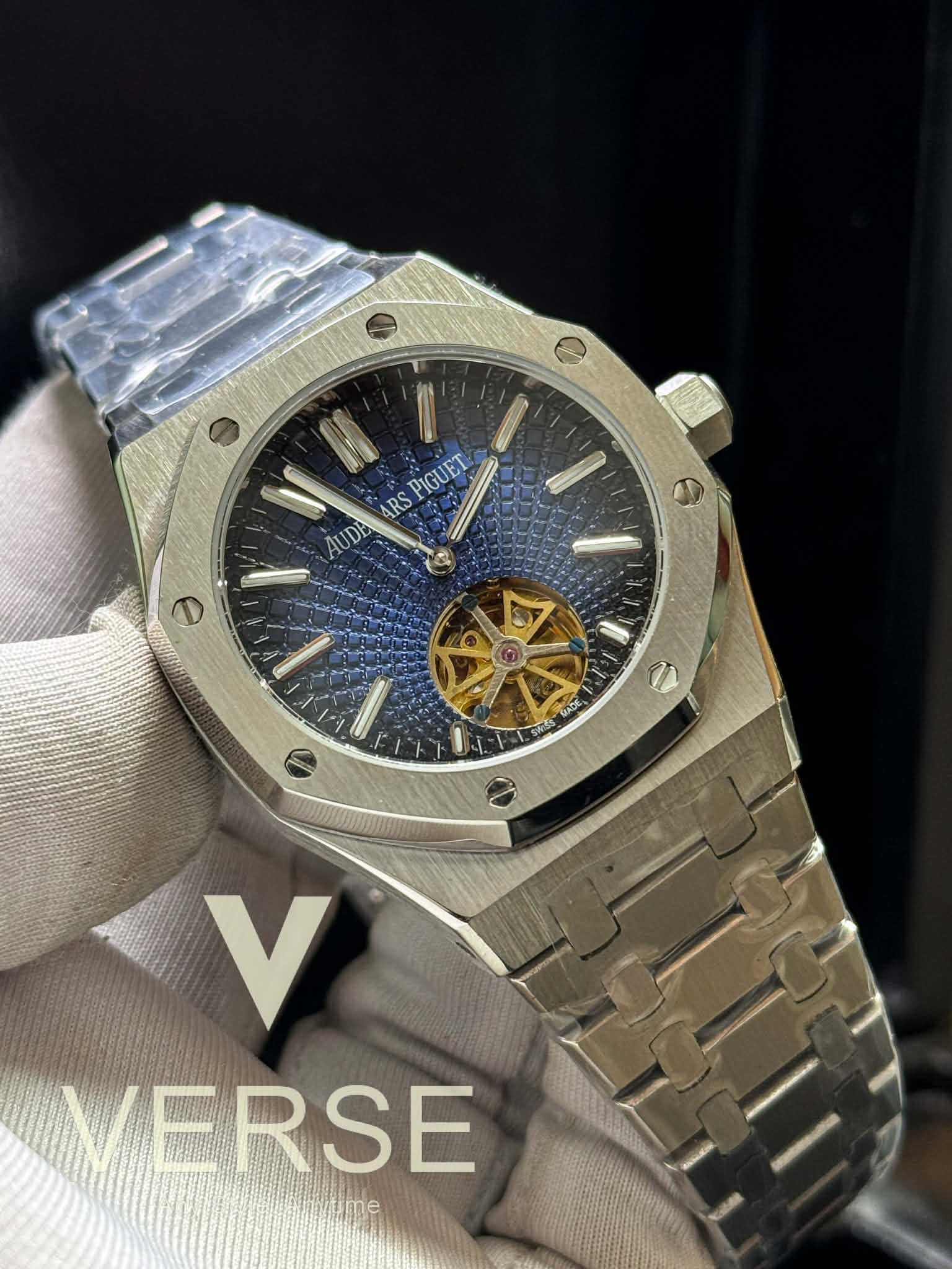 Audemars Piguet Royal Oak Selfwinding Flying Tourbillon 41mm – Smoked Blue Dial MASTER Ref. 26530ST.OO.1220ST.01