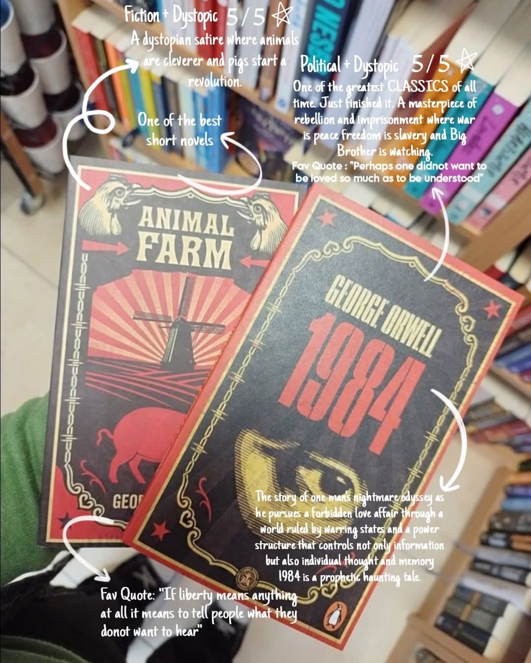 1984 & Animal Farm Book Combo