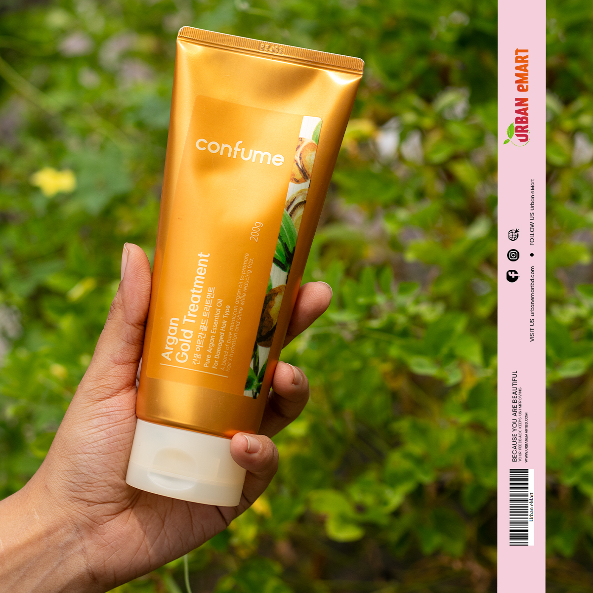 Farm Stay Black Garlic Nourishing Shampoo 530ml + Confume Argan Gold Treatment 200ml_img_1