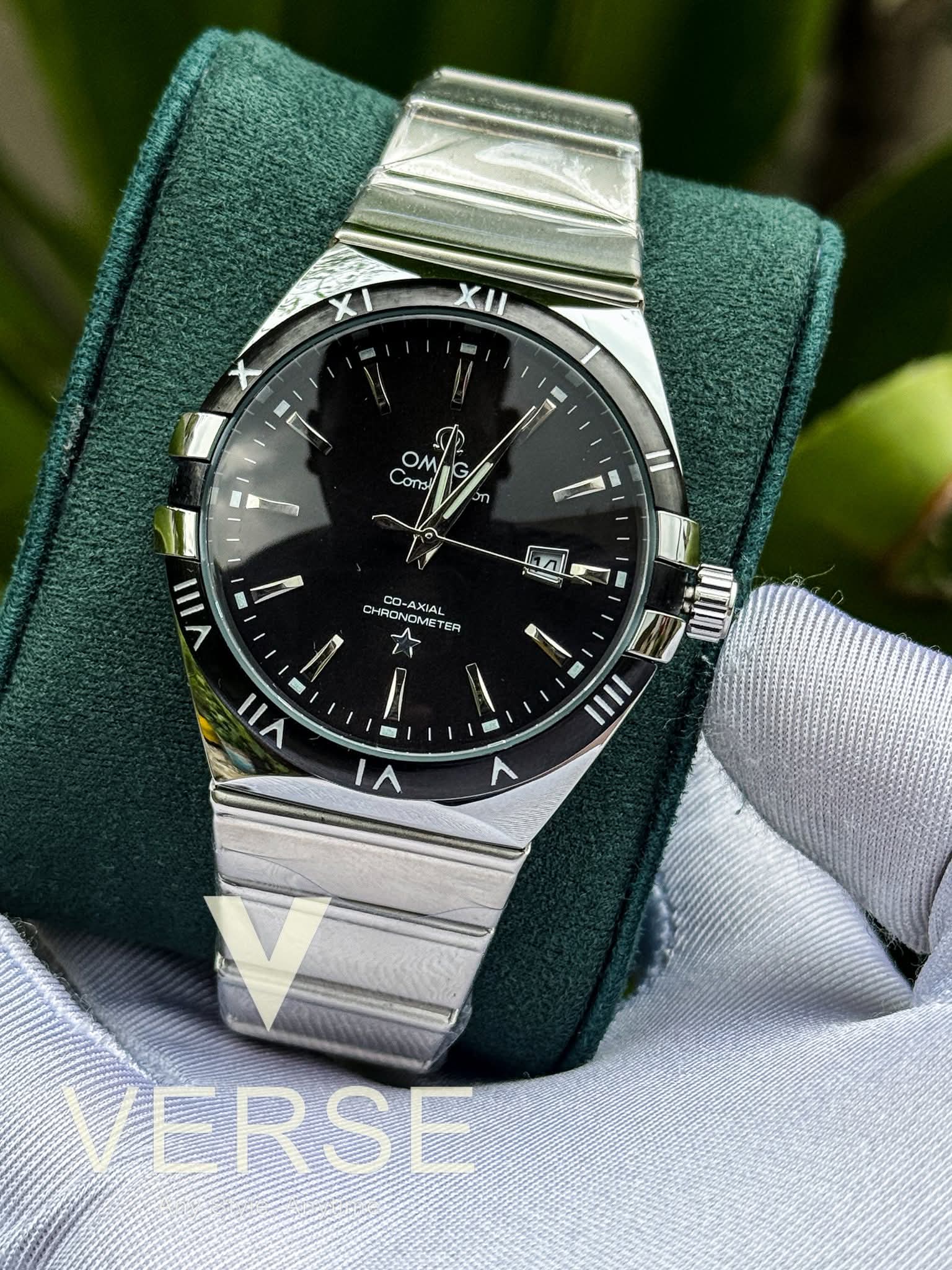 Omega Constellation Black Dial Sweep