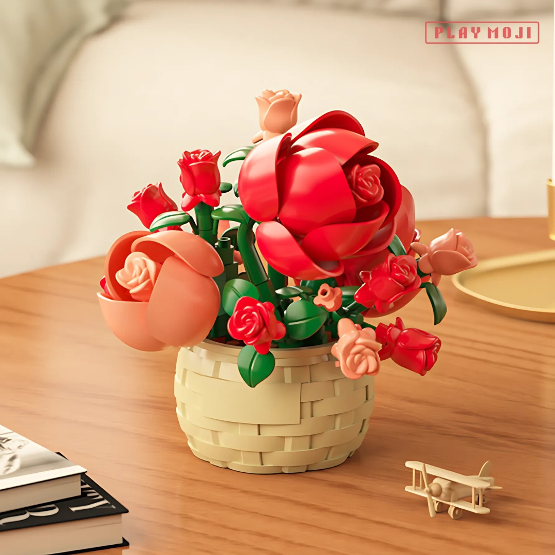 Rose -Flower Basket
