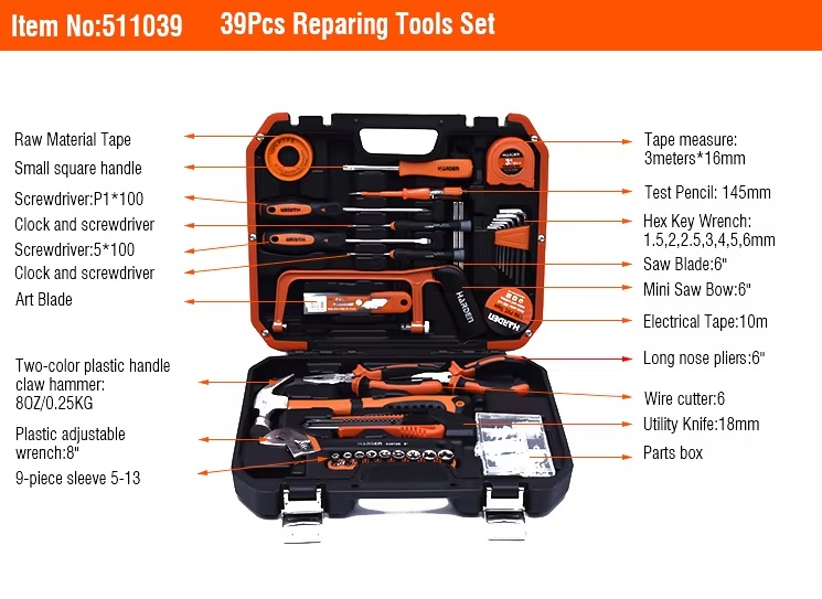 HARDEN 50Pcs Reparing Tools Set Hand Tool Set WIth Blow Case 511039_img_8