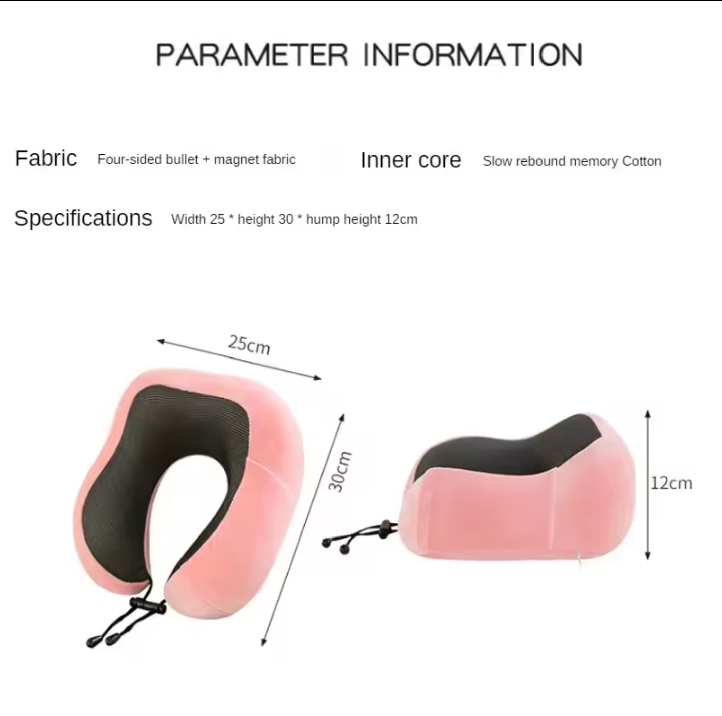 Soft U-shaped Memory Foam Neck Pillow Travel Pillow Massage Neck Pillow Sleeping Airplane Pillow Cervical Healthcare Bedding_img_1
