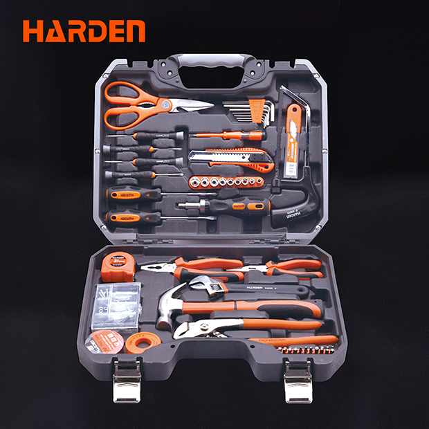 Harden 63 Pcs Tools Set Professional Germany Design Portable Household Repairing Electrician Hand Hardware Tool Set with Blow Case 511012_img_1