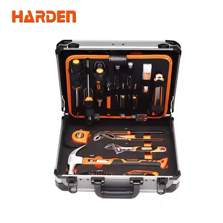 Harden 155pcs Professional Hand Tools Set In Aluminium Case Germany Design Electrical Hand Tool Set Household Tools Set 510703