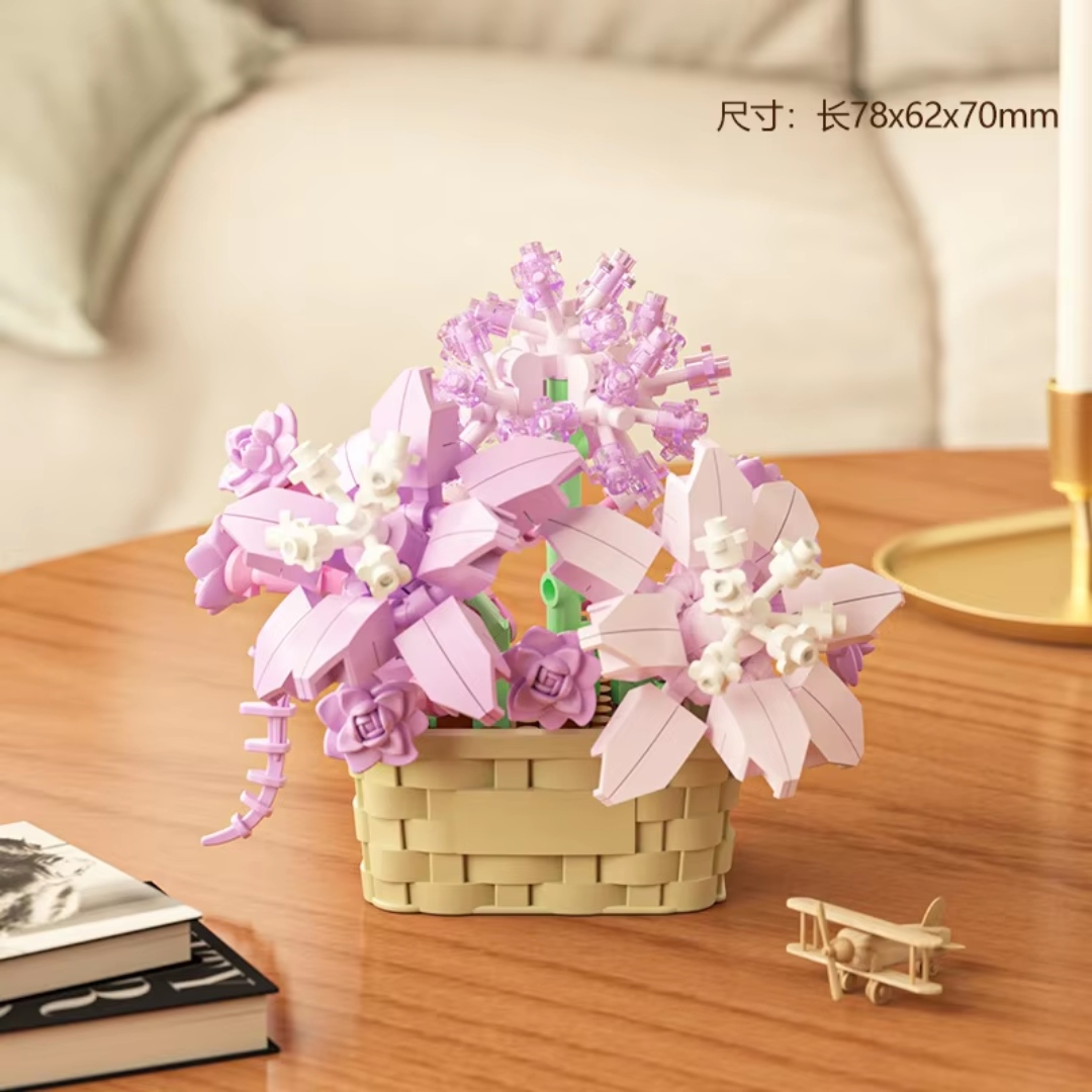 Lavender Bloom -Flower Basket