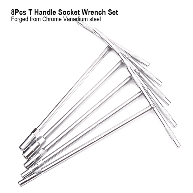 Harden 8pcs T - Handle Socket Wrench Set : ( 6, 7, 8, 9, 10, 12, 13, 14mm ) 520658_img_2