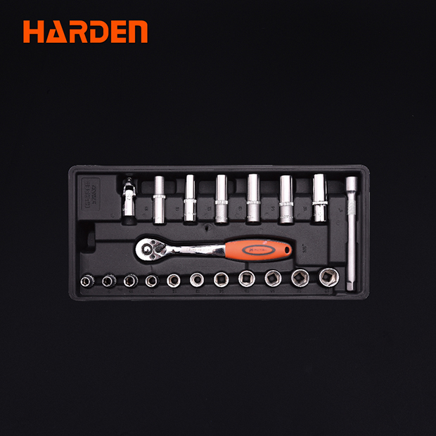 HARDEN 20pcs 3/8" Drive Socket Tools Set 520632_img_1