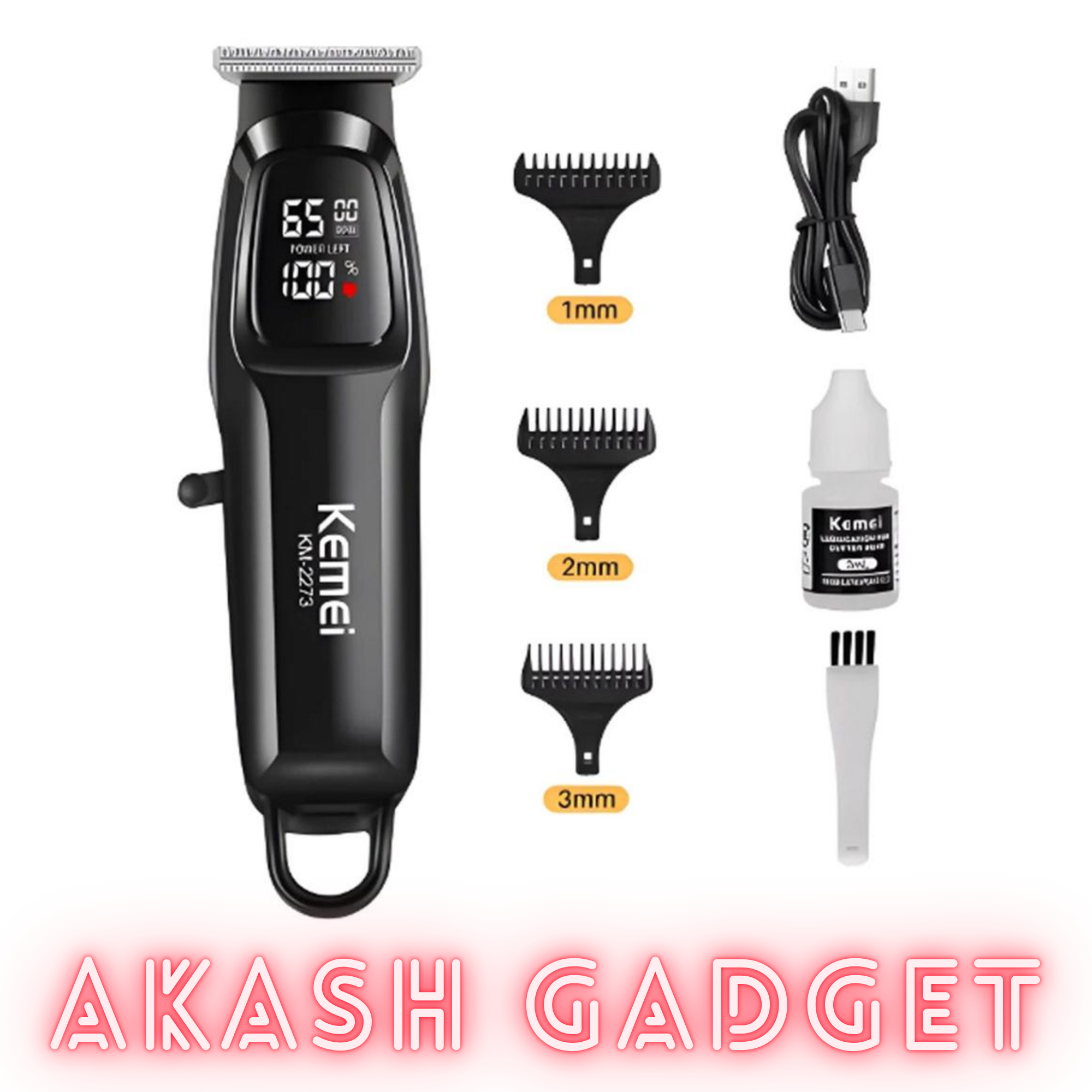 Kemei KM-2273 Hair Clipper and Beard Trimmer for Men_img_2