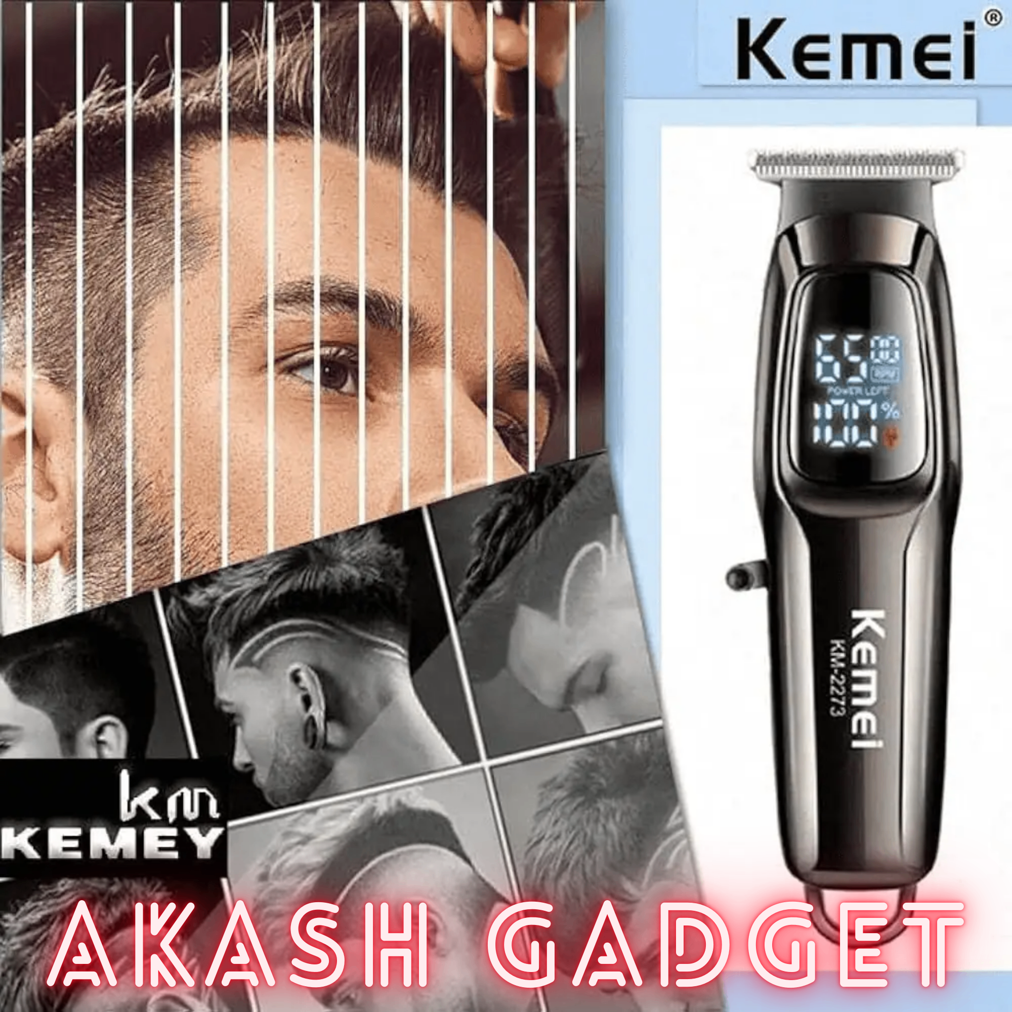 Kemei KM-2273 Hair Clipper and Beard Trimmer for Men_img_11