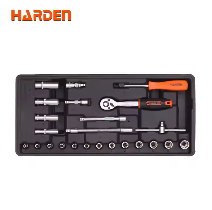 HARDEN 24Pcs 1/4" inch Drive Socket Tools Set Wrench Set 520631