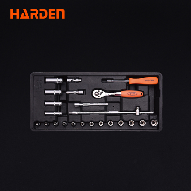HARDEN 24Pcs 1/4" inch Drive Socket Tools Set Wrench Set 520631_img_1