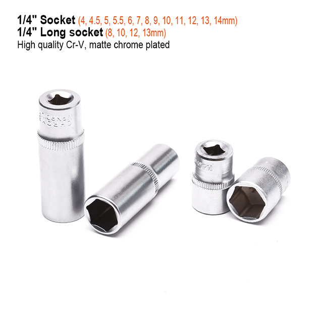 HARDEN 24Pcs 1/4" inch Drive Socket Tools Set Wrench Set 520631_img_4