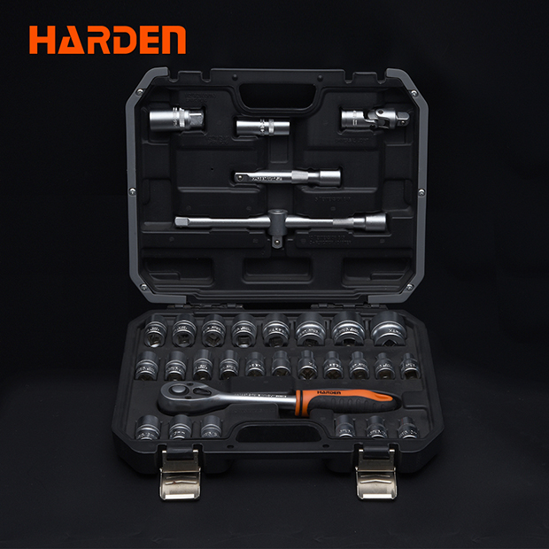 Harden Professional 32pcs 1/2" Drive DR. Socket Set Auto Tools Set Chrome Vanadium 510432_img_1