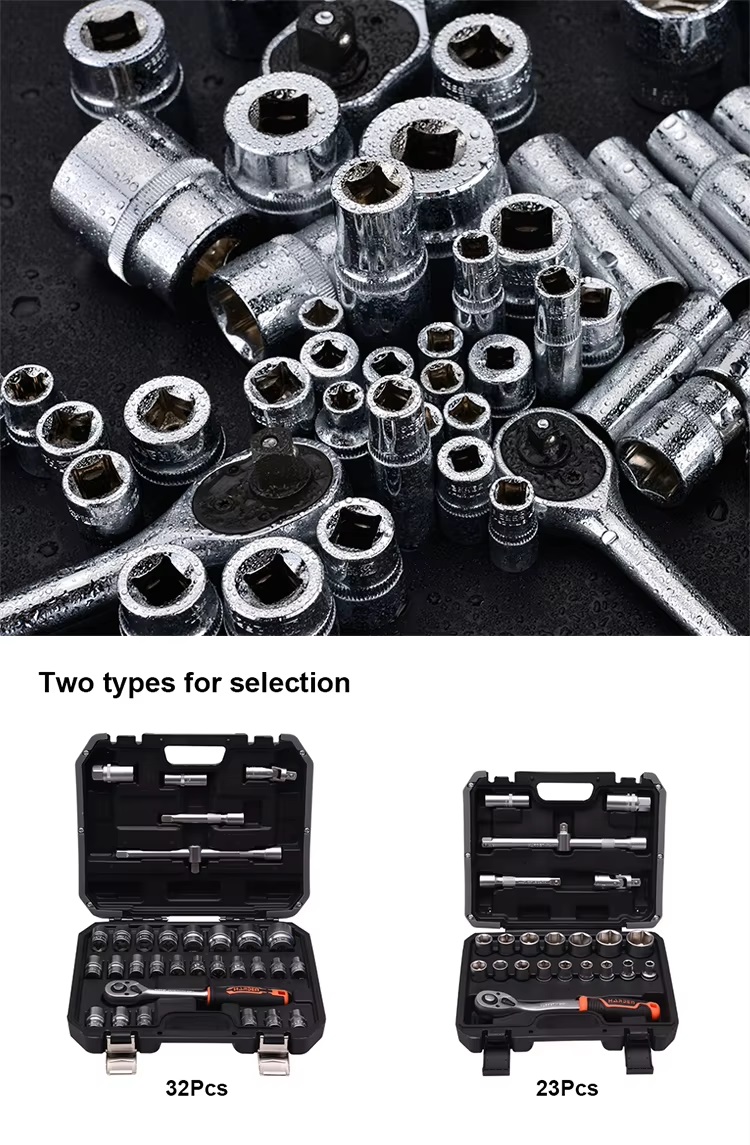 Harden Professional 32pcs 1/2" Drive DR. Socket Set Auto Tools Set Chrome Vanadium 510432_img_7