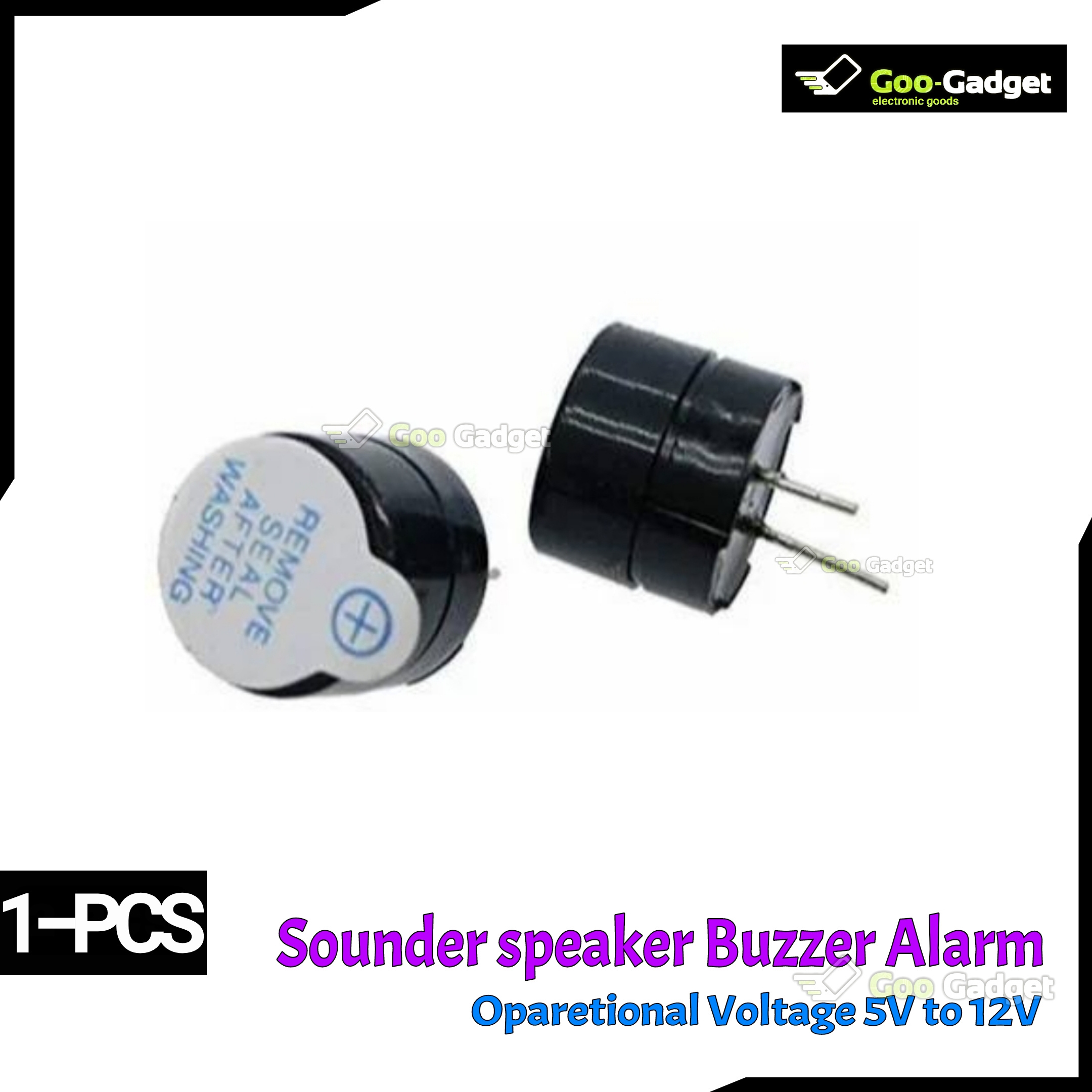 5V-12V Buzzer Alarm Sounder | Speaker Module for Alerts and Notifications