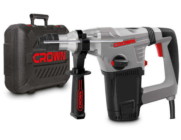 CROWN CT18116 Professional Heavy Rotary Hammer SDS-Plus, 32mm, 1050W, 4.8J; CT18116_img_3