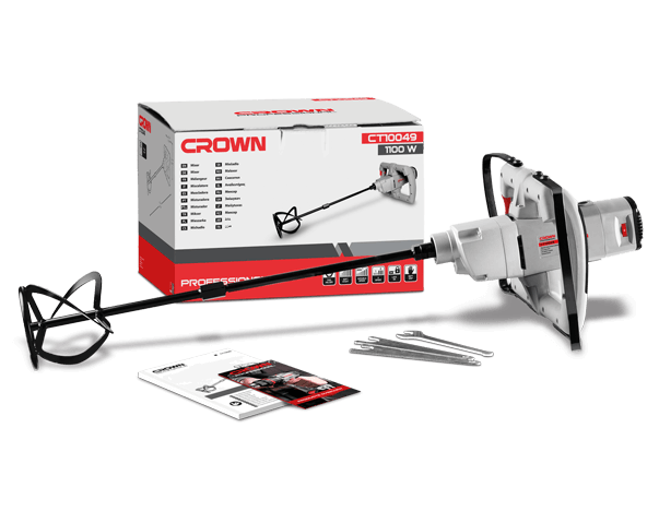 CROWN CT10049 Professional Electric Hand Mixer, Power Mixer, 120mm, 1050W; CT10049_img_2