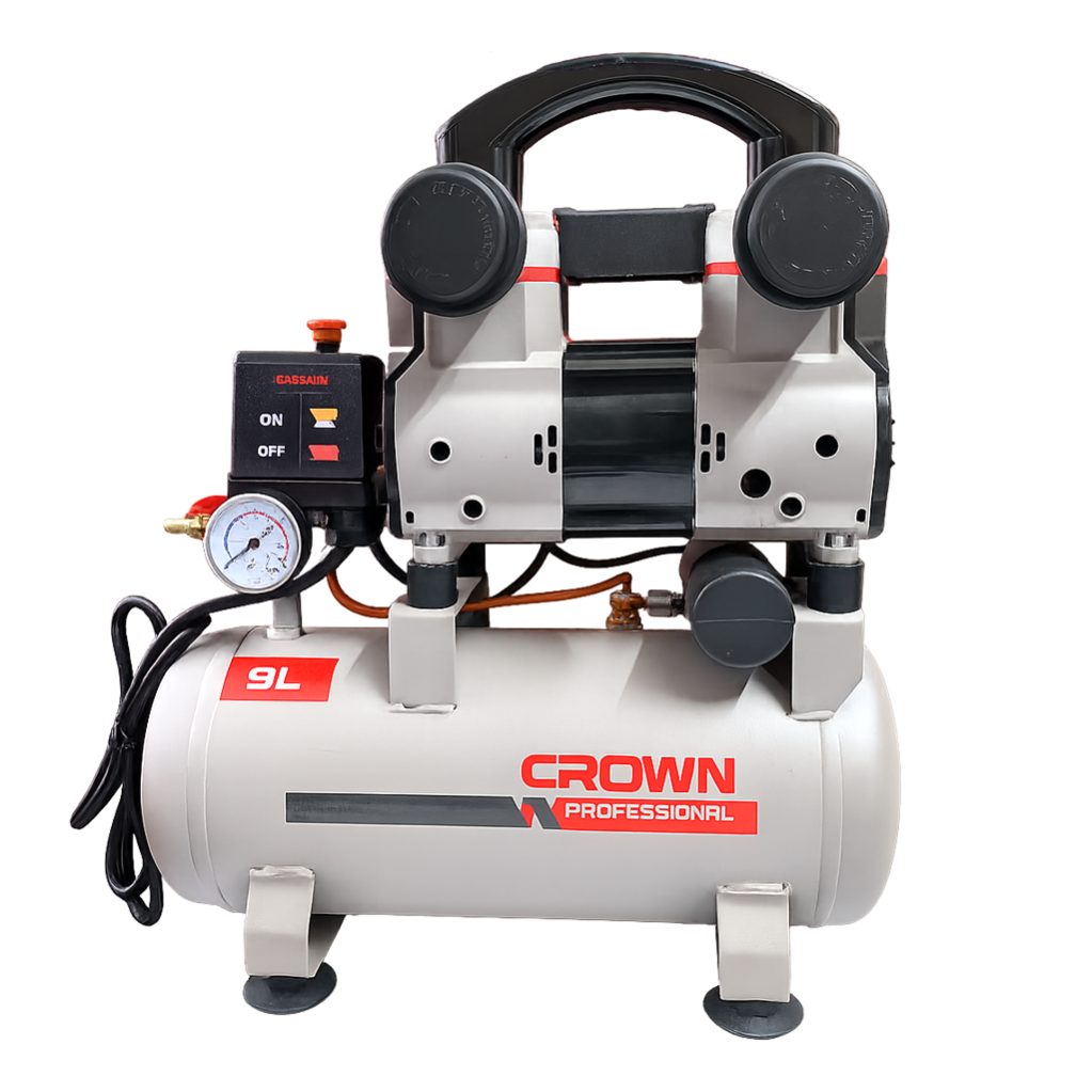CROWN CT36164 9L Air Compressor, 1HP, 9L, 8bar; CT36164