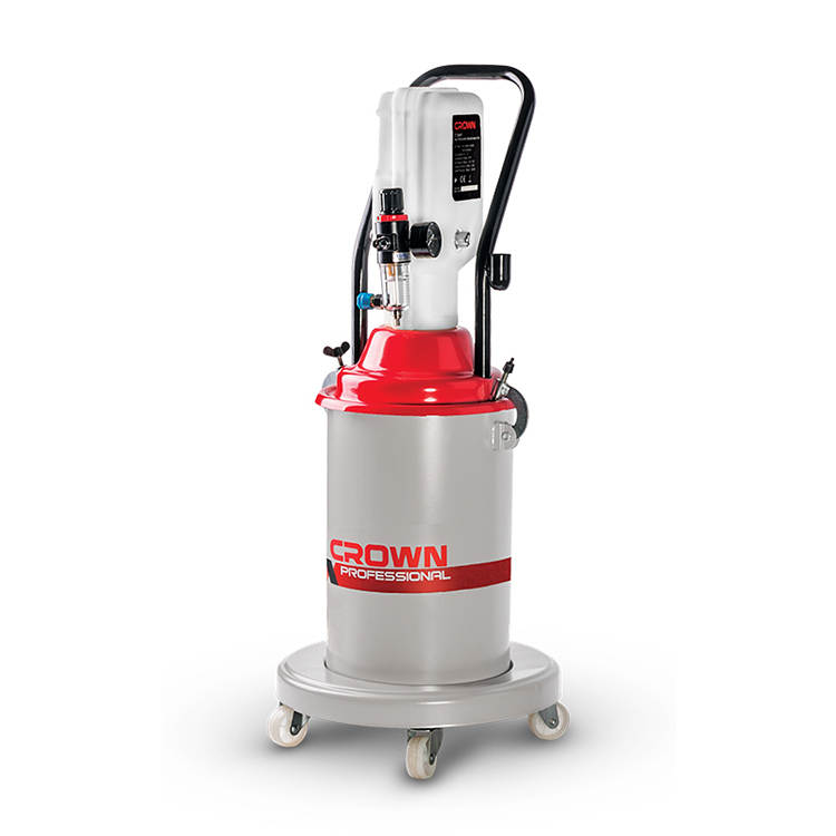 CROWN CT38097 Professional Grease Injector, 12L, 0.6-0.8MPa, 0.85L/min, 50:1; CT38097