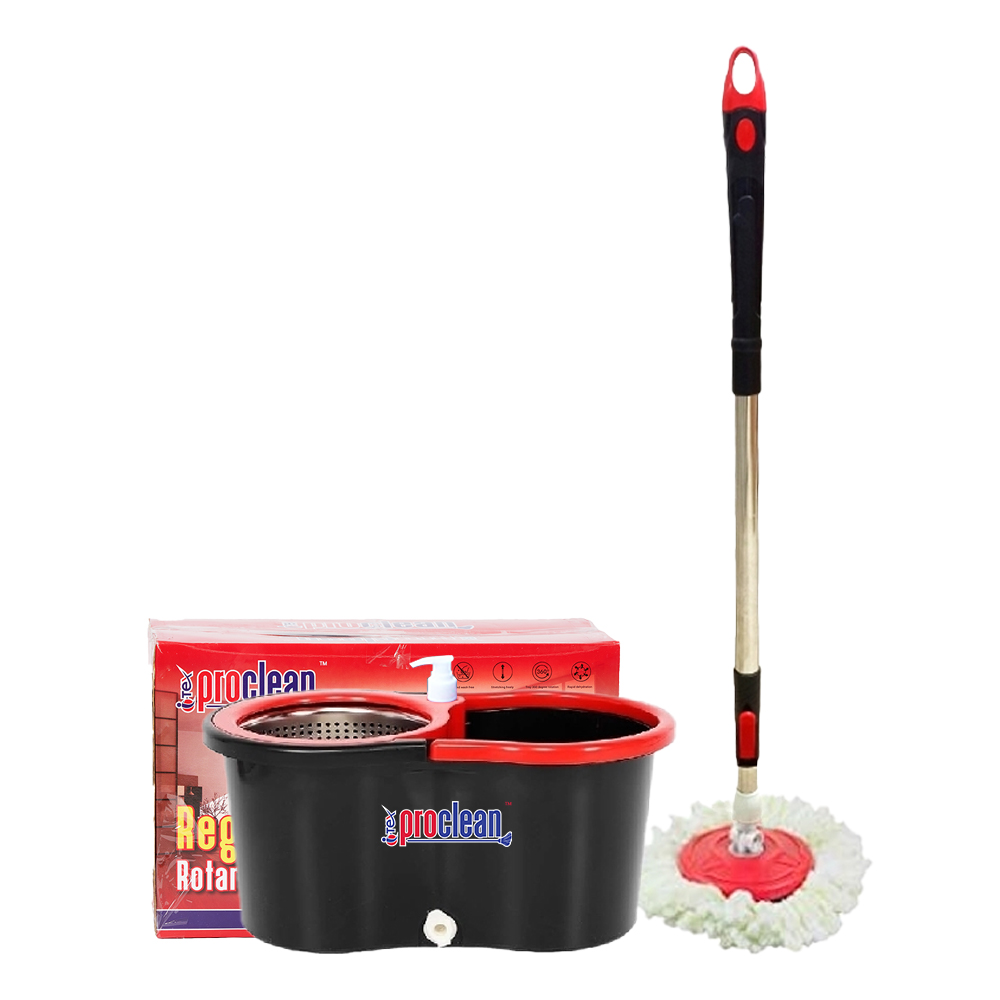 Regular Rotary/Spin Mop Floor Cleaning Mop_RM-9586_Black_img_0
