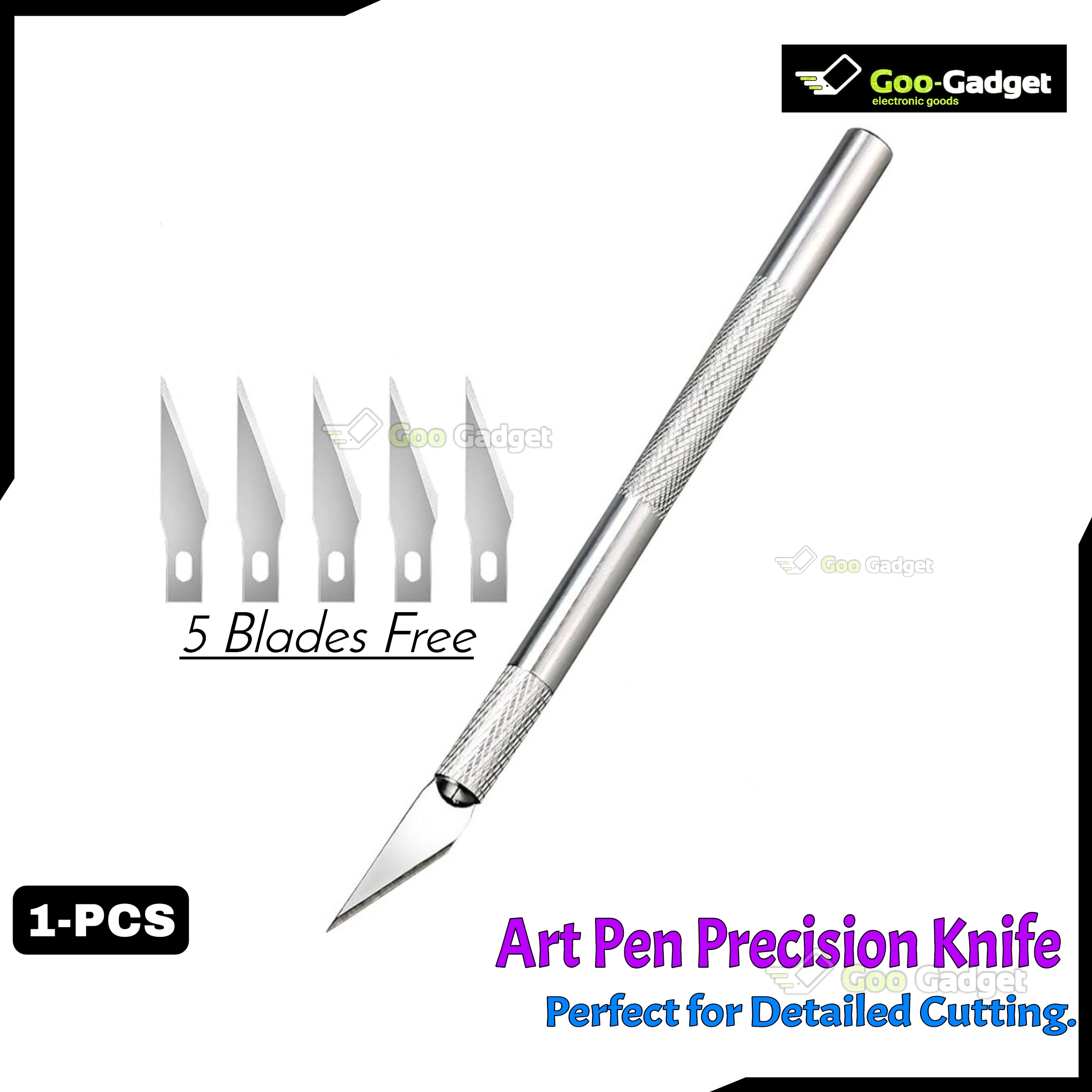 Crafting Art Pen Precision Knife with Interchangeable Sharp Blades | DIY Cutting Tool