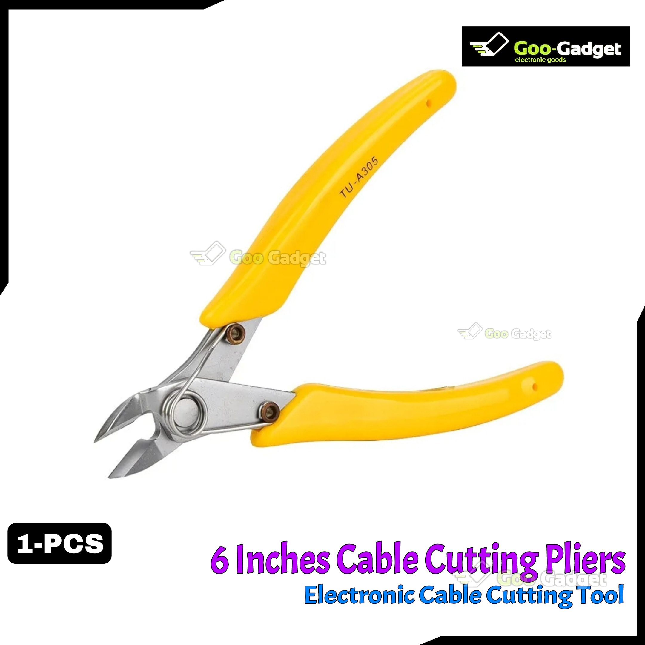 6-Inch Cable Cutting Pliers | Electronic Cable Cutting Tool for Precision Work