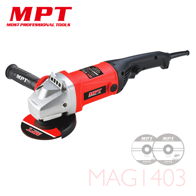 MPT MAG1403 5" Angle Grinder, 1400w, M14, switch at handle, Model : MAG1403_img_1