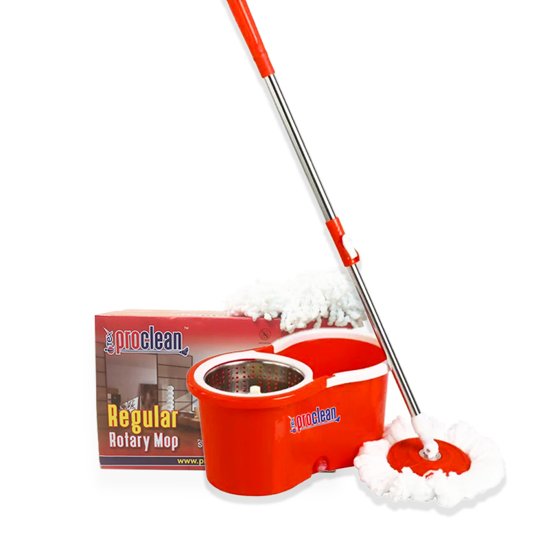 Regular Rotary/Spin Mop Floor Cleaning Mop_RM-9586_Red_img_0