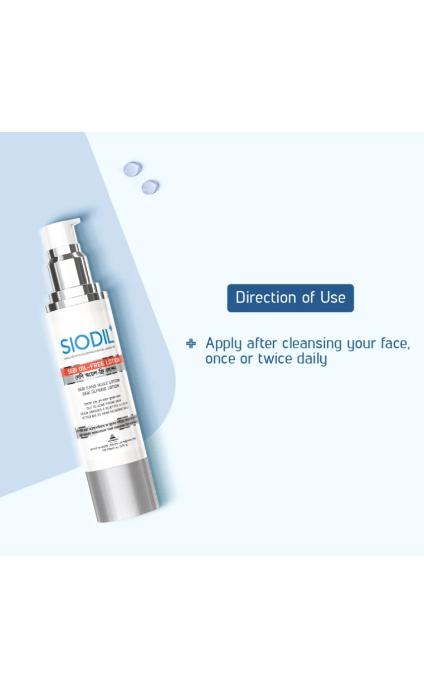 SIODIL Sebi Oil Free Lotion 40ml - Image 3
