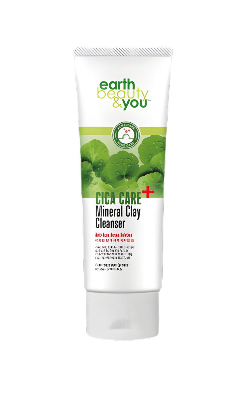 Earth Beauty & You Cica care + Mineral Clay Cleanser Anti-Acne Derma Solution 100ml - Image 1