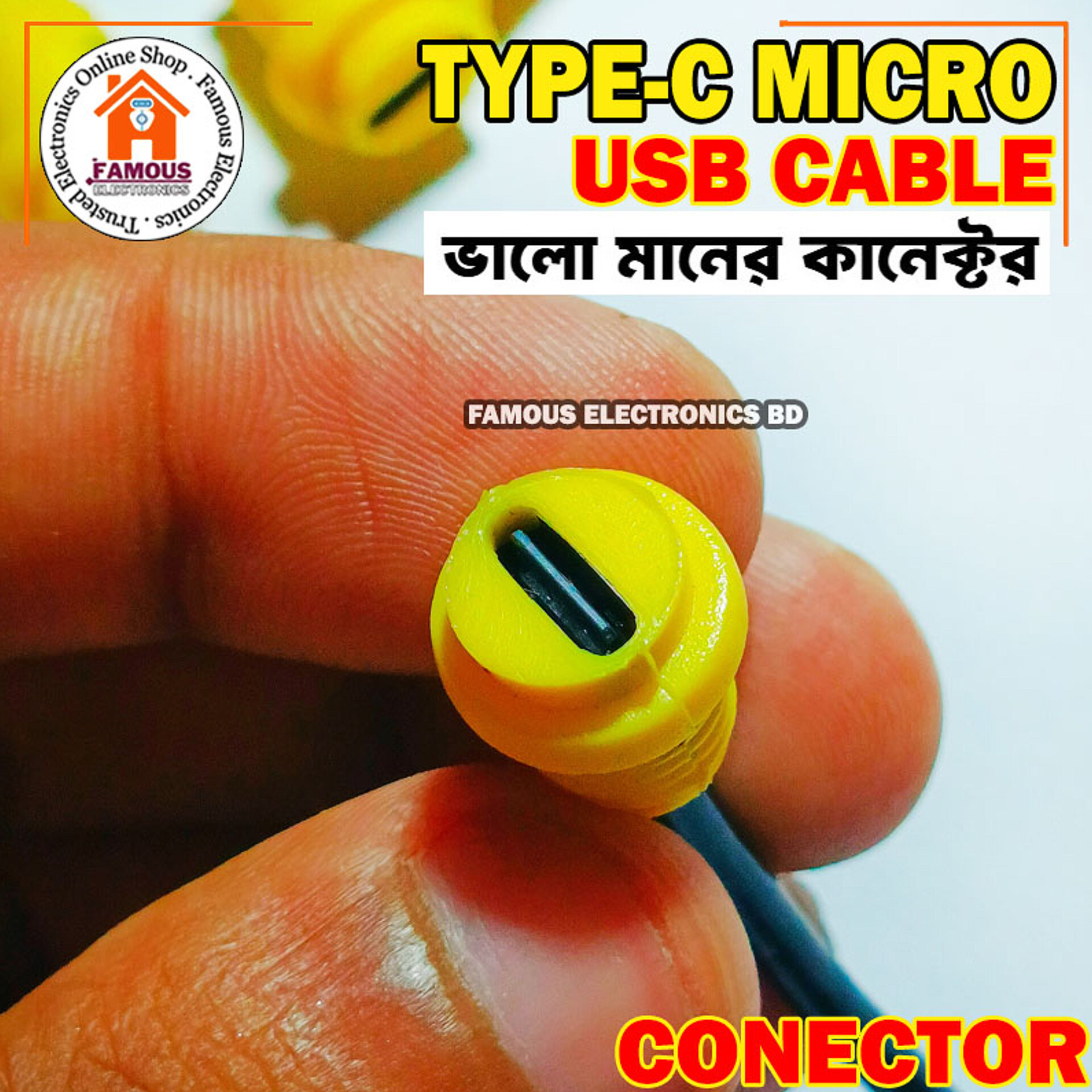 Type-C Female Connector with Attached Wire | USB-C Socket to Open End Cable_img_1