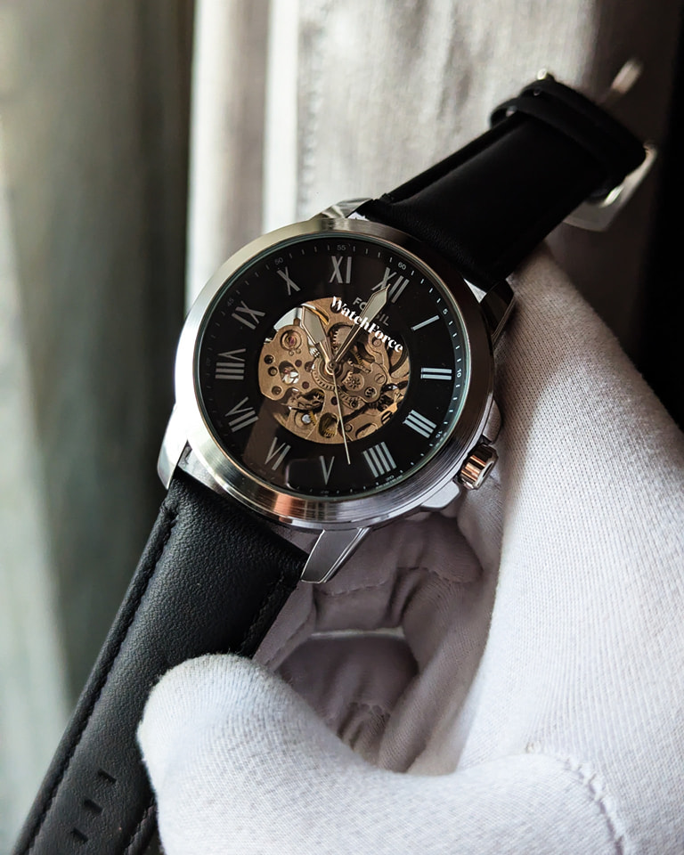 Fossil Leather Strap Mechanical Watch_img_1