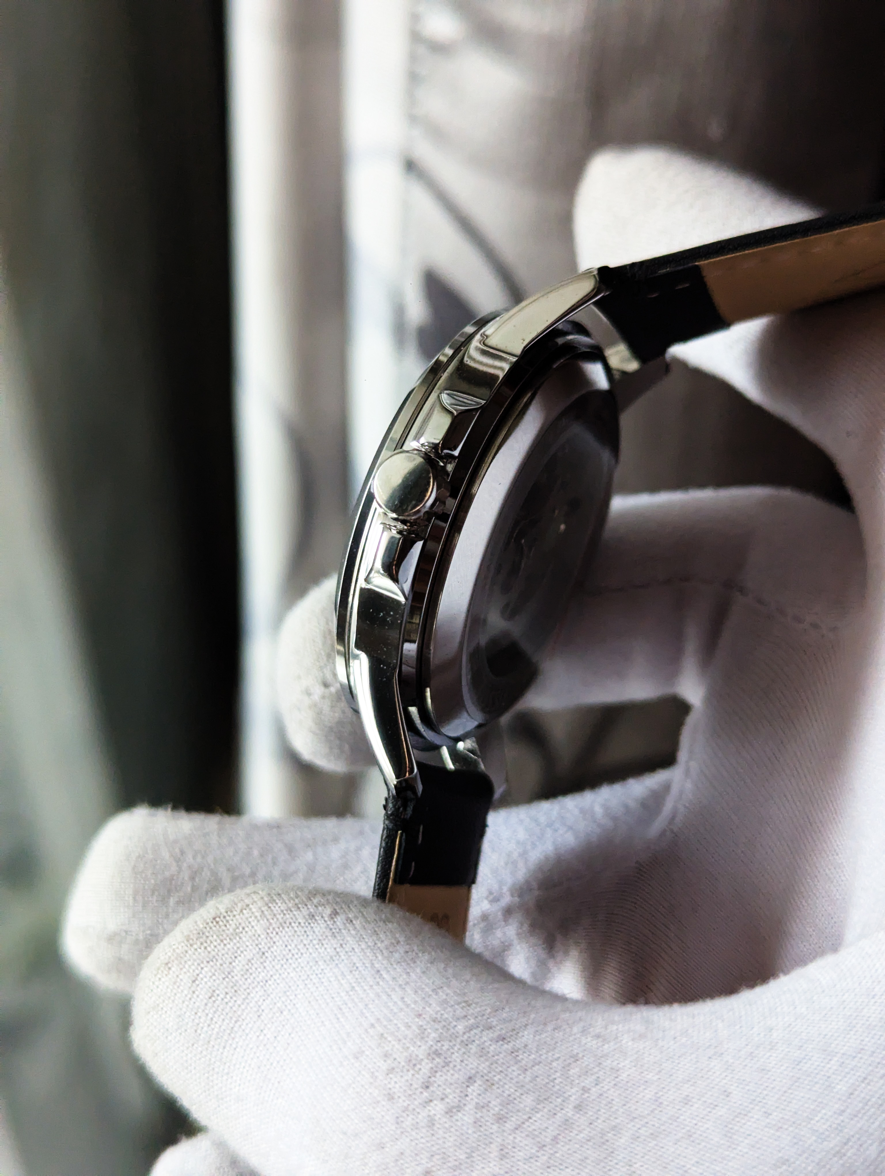 Fossil Leather Strap Mechanical Watch_img_3