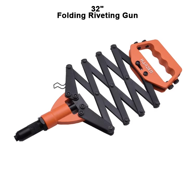 HARDEN 32" Folding Riveting Machine, Scissor Type, Suitable for use with 3.2,4,4.8,6,6.4mm rivets; 610114_img_1