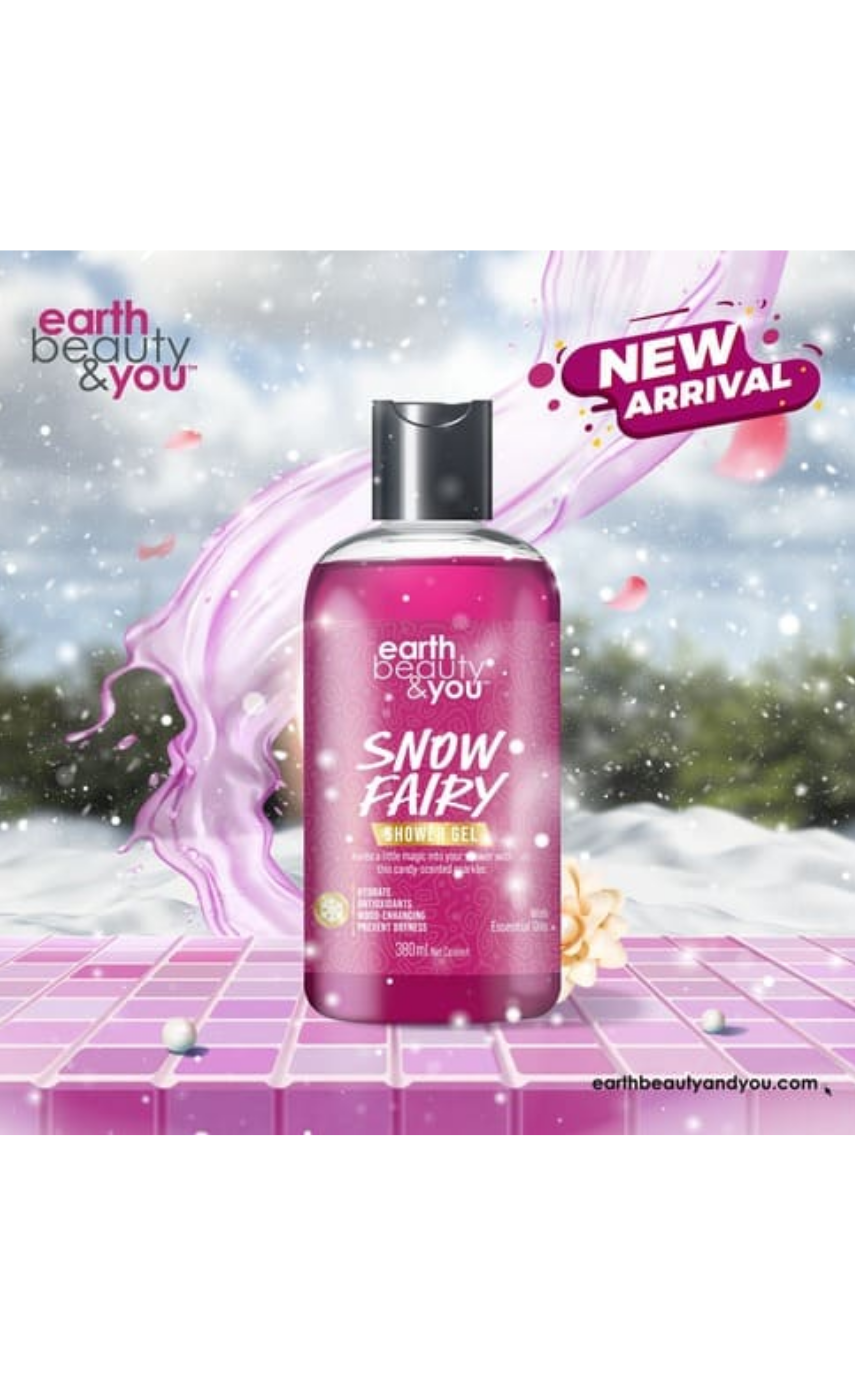 Earth Beauty & You Shower Gel Snow Fairy -380 ml - Image 2