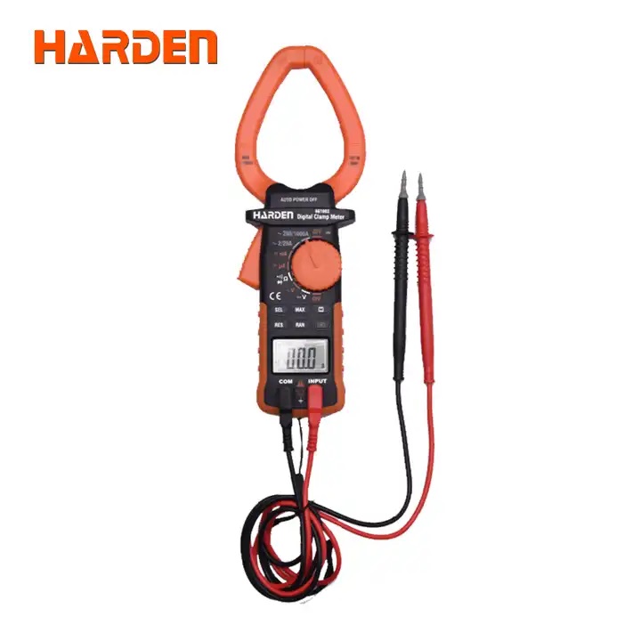 Harden 1000A Digital Clamp Multimeter (Max~1000A) AC DC LCD Display Power Tester Clamp Ampere Meter Digital Clamp Multimeter 661003