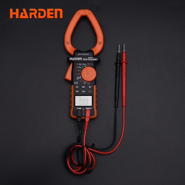 Harden 1000A Digital Clamp Multimeter (Max~1000A) AC DC LCD Display Power Tester Clamp Ampere Meter Digital Clamp Multimeter 661003_img_1