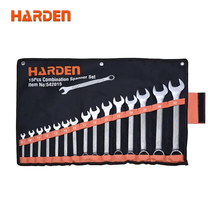 Harden 15Pcs Combination Spanner Set Wrench Set 542015