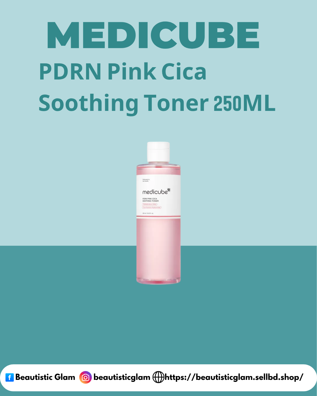 MEDI CUBE PDRN Pink Cica Soothing Toner 250ML