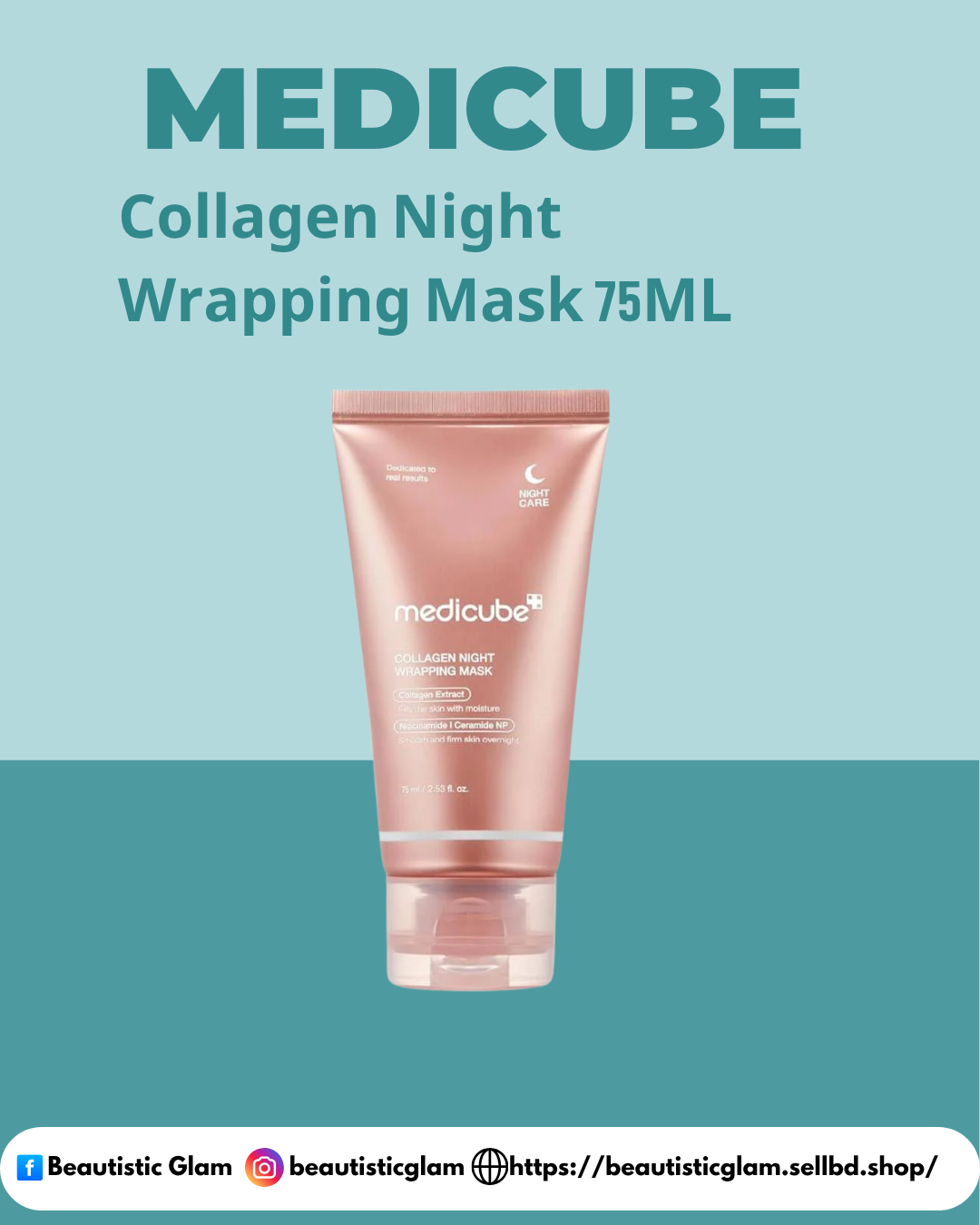 MEDI CUBE Collagen Night Wrapping Mask 75ML