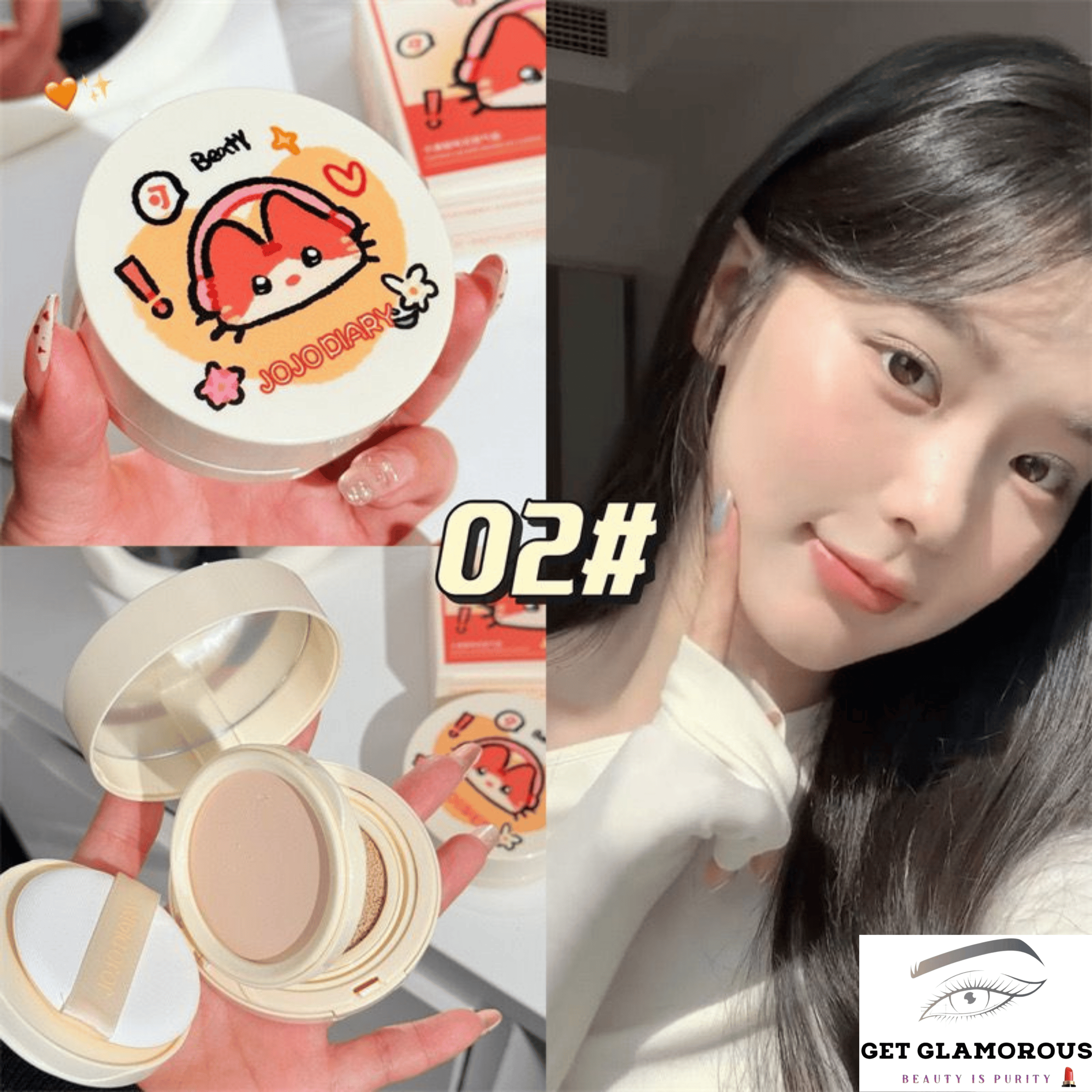 JOJO Diary 2 in 1 Face powder and cushion Foundations_img_1